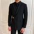 Elegant Double Breasted Black Suit Jacket for Men - Formal Business Attire